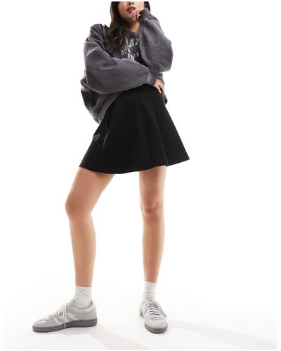 Jdy Jersey Mini Skater Skirt - Black