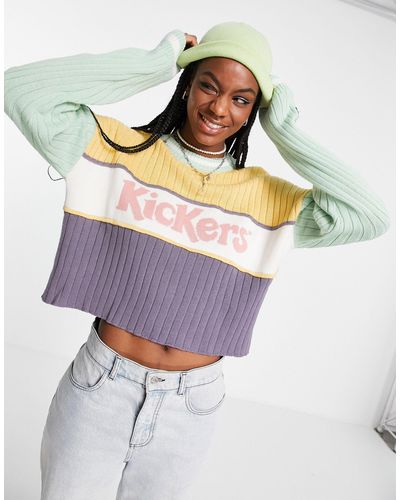 Kickers Relaxed Sweater With Embroidery Logo - Multicolour