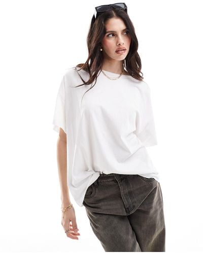 AllSaints Lydia - t-shirt oversize bianca - Bianco