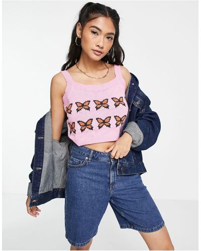 Levi's Knitted Butterfly Jumper Tank - Multicolour