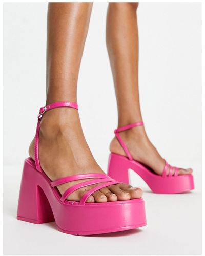Schuh Sandalias rosa intenso