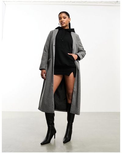 Threadbare Krissy Formal Maxi Coat - Black