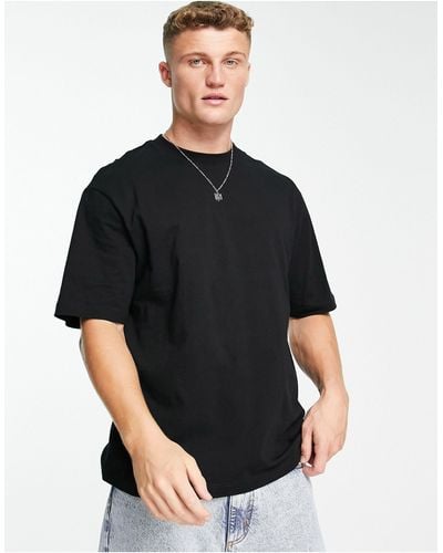 River Island Camiseta extragrande negra - Negro