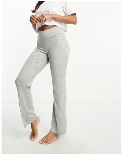 Cotton On Cotton On Sleep Recovery Lounge Roll Waist Pants - White