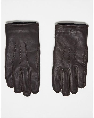 French Connection Guantes marrones - Negro