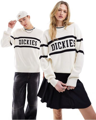 Dickies Melvern Knitted Jumper - White