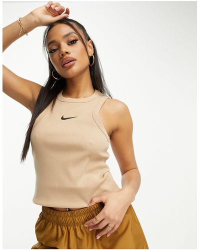 Nike Trend - débardeur côtelé - marron chanvre - Neutre