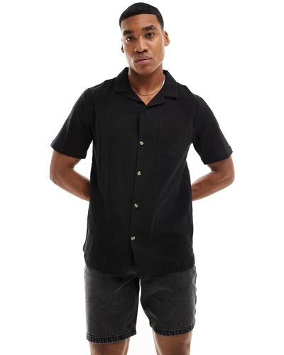 Cotton On Riviera Short Sleeve Shirt - Black