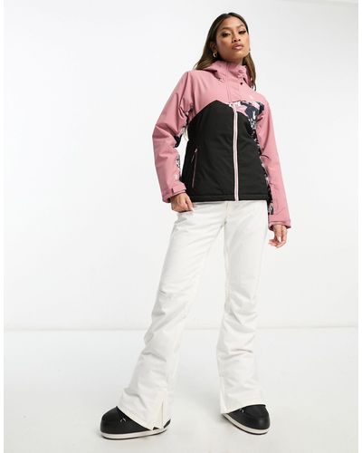 Dare 2b Determined - giacca da sci con dettagli a fiori - Bianco