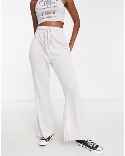 Free People Cosy Cool Lounge Joggers - White