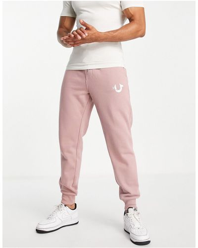 True Religion – jogginghose aus jersey - Pink