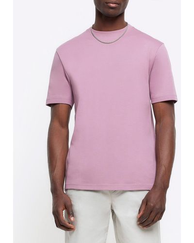 River Island Ri Studio Slim Fit T-shirt - Pink