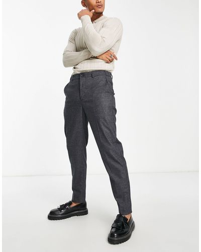 SELECTED Slim Tapered Fit Smart Trousers - Blue