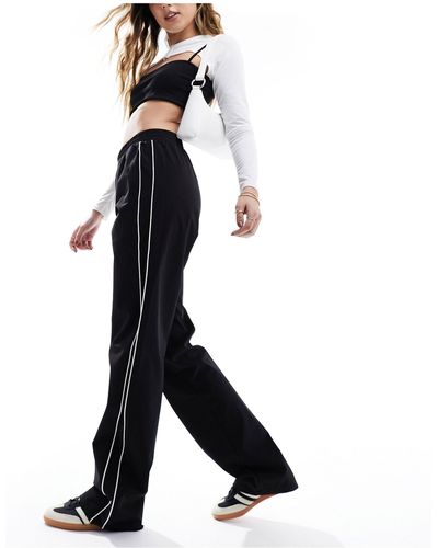 Noisy May Elasticated Waist Trousers - White