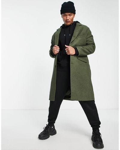 Bolongaro Trevor Oversized Wool Blend Slouchy Duster Coat - Green