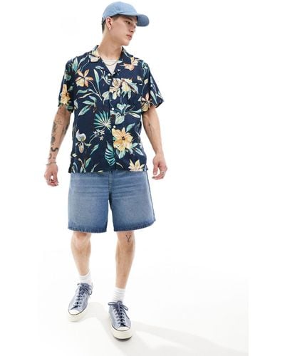 Levi's Camisa con estampado hawaiano sunset camp - Azul