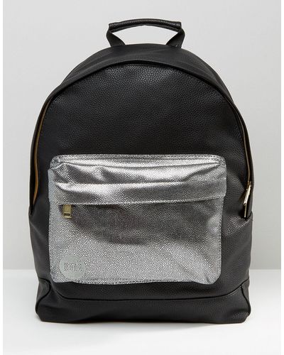 Mi-Pac Exclusivité - sac à dos avec poche grainée contrastée - Gris
