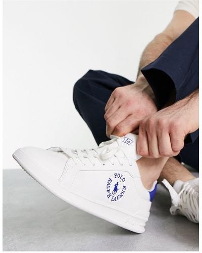 Polo Ralph Lauren Heritage Court - Leren Sneakers - Wit