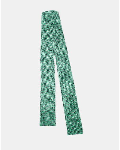 Collusion Unisex Skinny Scarf - Green