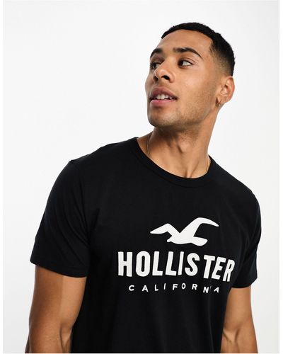 Hollister T-shirt Met Tech Logo - Zwart