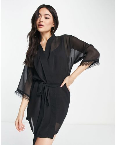 Bluebella Naya - Kimono-badjas - Zwart