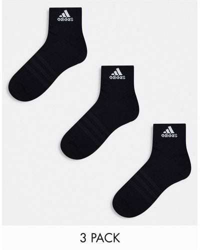 adidas Originals Adidas Training 3 Pack Ankle Socks - Black