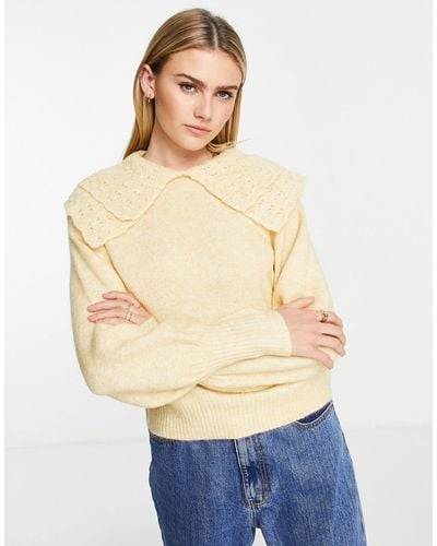 Y.A.S Oversized Collar Jumper - Yellow