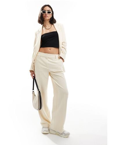 SELECTED Femme Co-ord High Waist Tailored Trouser - White