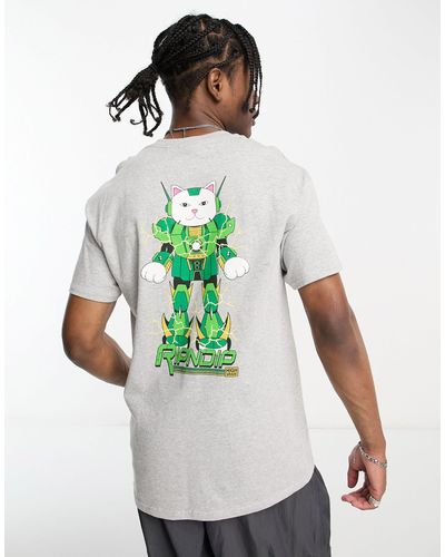 RIPNDIP Camiseta con estampado en el pecho y la espalda nermbot - Blanco