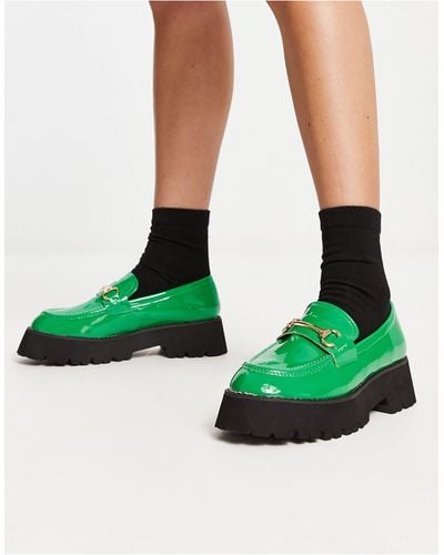 Raid Monster Chunky Loafers - Green