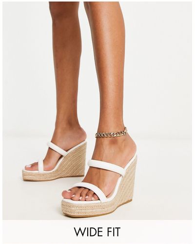 Sandali con deals zeppa pianta larga