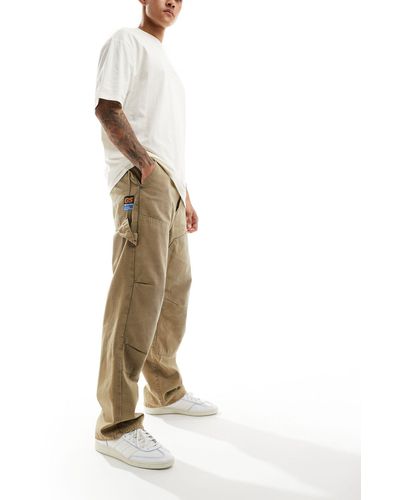 G-Star RAW 3d - jeans ampi beige slavato - Metallizzato