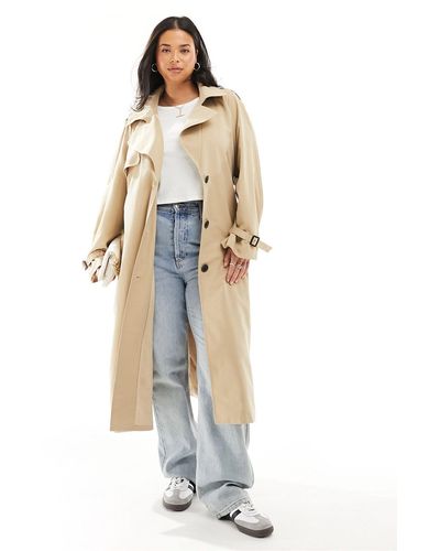 ONLY Trench-coat long - beige - Blanc