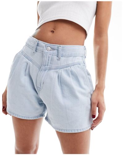 Levi's Featherweight Mom Shorts - Blue
