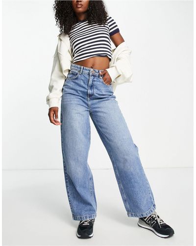 ONLY Harmony - Dad Jeans Met Hoge Taille - Blauw
