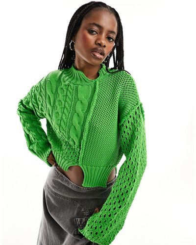 ASOS Crop Sweater - Green