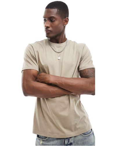 New Look T-shirt girocollo grigio pietra - Neutro