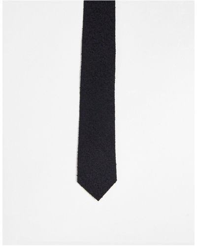 ASOS Cravatta classica nera testurizzata - Nero
