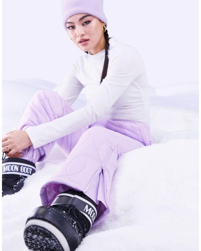 ASOS 4505 Ski Quilted jogger Sallopette - Purple