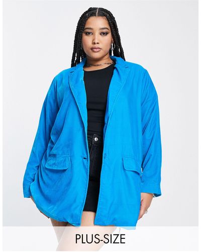 Native Youth Blazer comoda oversize - Blu