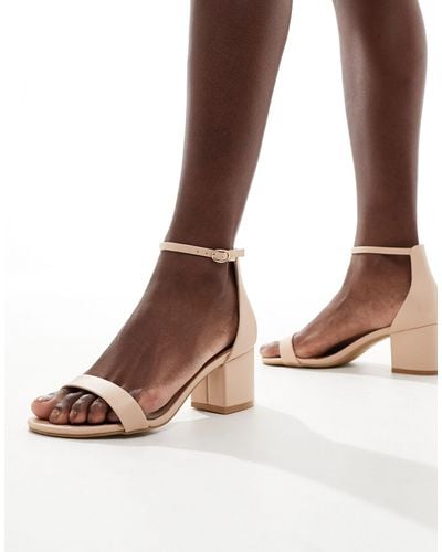 Truffle Collection Block Heel Sandals - Brown