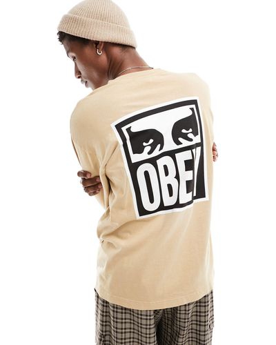 Obey Icon eyes 2 - top a maniche lunghe beige - Neutro