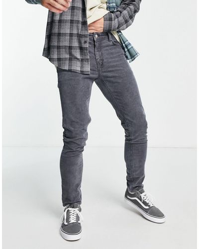 ASOS Corduroy Skinny Jeans - Grey