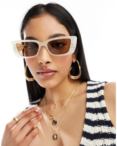 Aire Novae Rectangle Sunglasses - White