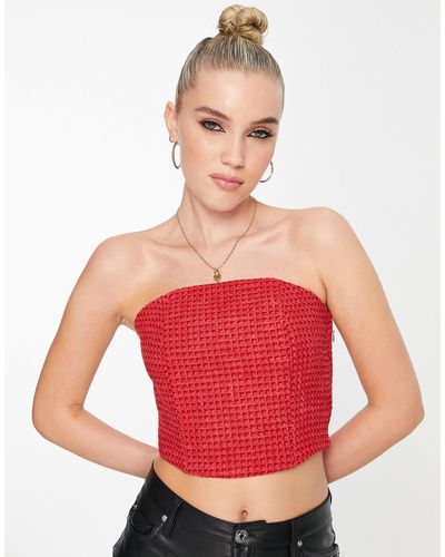 & Other Stories Top a bustier rosso