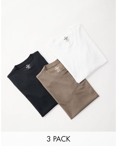Hollister 3 Pack Cooling T-shirt - Multicolour
