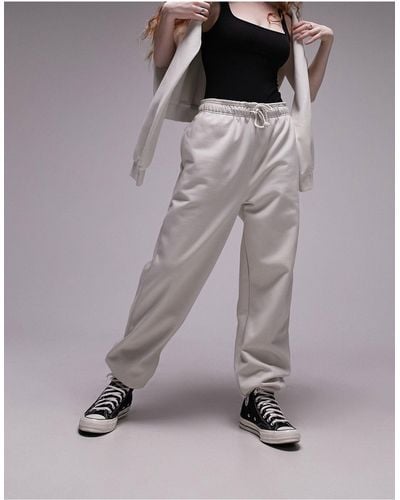 TOPSHOP Oversized Cuffed jogger - White