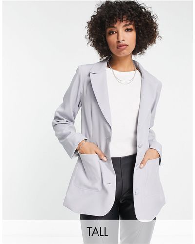 Missguided Single Breasted Blazer - Wit