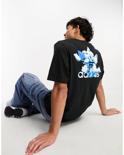 adidas Originals T-shirt Met Grafische Print - Blauw