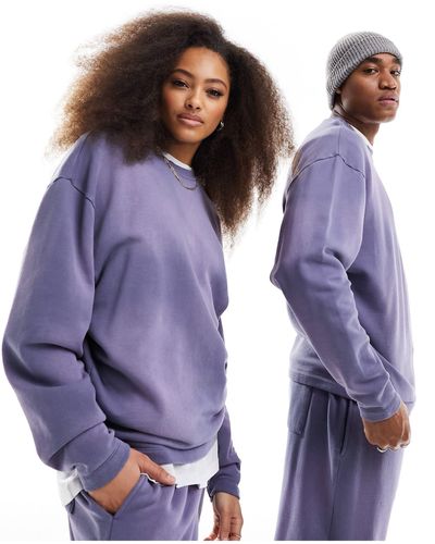 ASOS Unisex Co-ord Oversized Sweatshirt - Purple